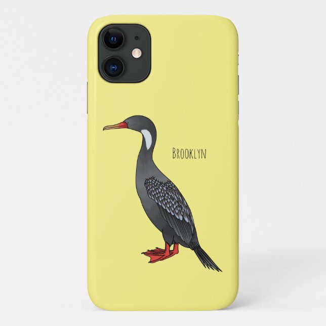 Cormoranvogel-Cartoon-Abbildung Case-Mate iPhone Hülle (Rückseite)