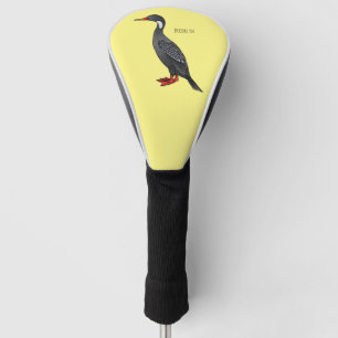 Cormoranvogel-Cartoon-Abbildung Golf Headcover