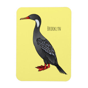 Cormoranvogel-Cartoon-Abbildung  Magnet