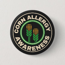 Corn allergy Awareness Black Logo