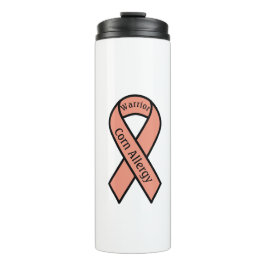 Corn Allergy Warrior Ribbon Thermosbecher