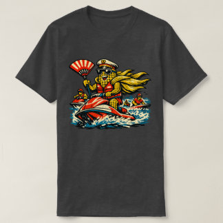 Corn Commander Surf Patrol — Vintage Sommer Ozean T-Shirt