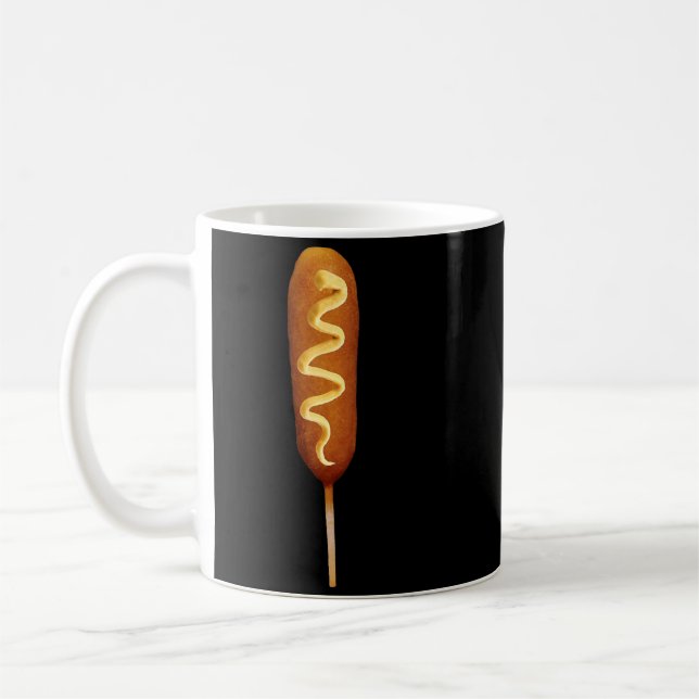 Corn Dog Liebhaber Halloween Kostüm Kaffeetasse (Links)