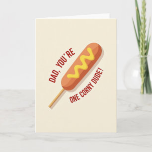 Corn Dog Süßer Vatertagskarte Karte