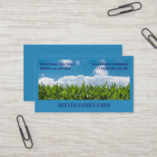 Corn Farmer Wheat Agricultural Business Cards Visitenkarte