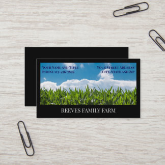 Corn Farmer Wheat Agricultural Business Cards Visitenkarte