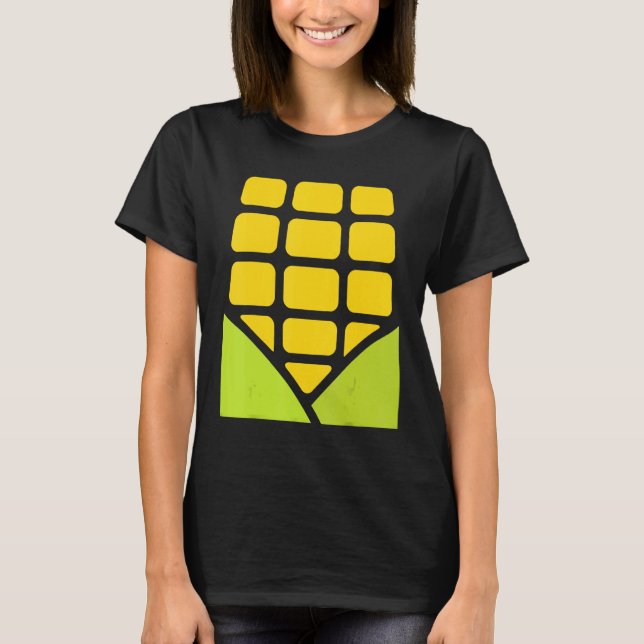 Corn Halloween Costume Foodie Farmer Men Women Kid T-Shirt (Vorderseite)