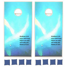 Corn Hole Design Matthew 4:19"Komm mir zu folgen "