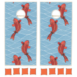 CORN HOLE KOI FISH YARD GAME