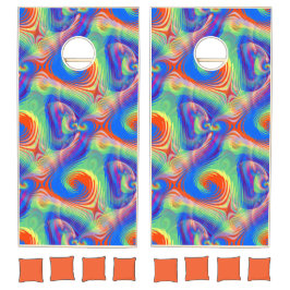 CORN HOLE SET PSYCHEDELIC YARD GAMES