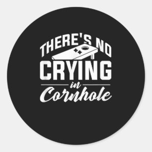 Corn Hole Spieler Kein Weinen Beim Cornhole Runder Aufkleber