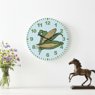 Corn Kitchen Wall Clock Große Wanduhr