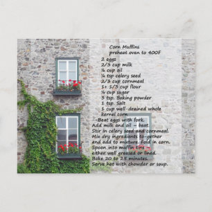Corn Muffin Rezept Postkarte