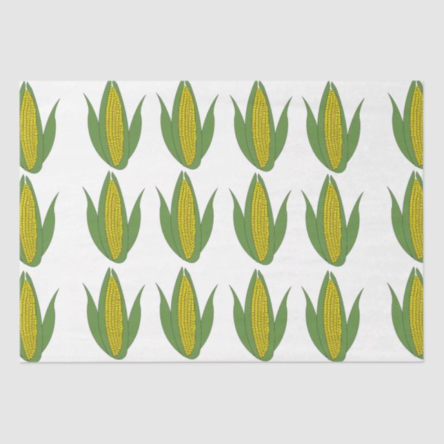 Corn Pflanze Pattern Corn Seidenpapier (Vorderseite)