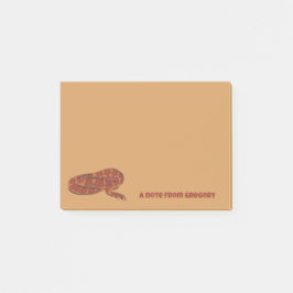 Corn Snake Orange Red Realistisch Personalisiert Post-it Klebezettel