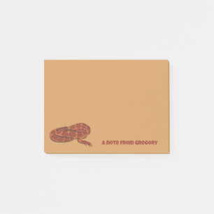 Corn Snake Orange Red Realistisch Personalisiert Post-it Klebezettel