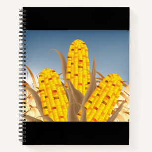 Corn Spiral Notebook Notizbuch