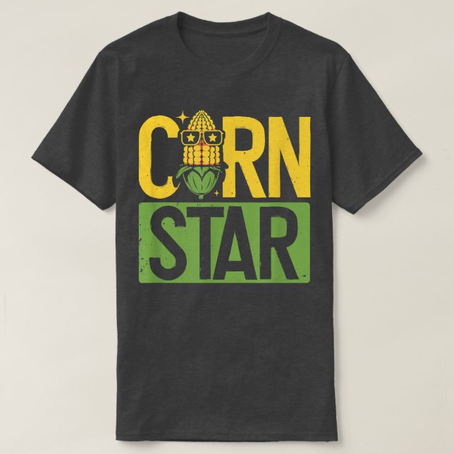 Corn Star Funny Farmer Farming Lover  T-Shirt (Design vorne)