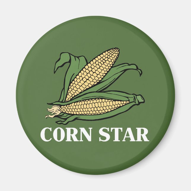 Corn Star Funny Gemüse Puppe GRILLEN Spaß Magnet (Vorne)