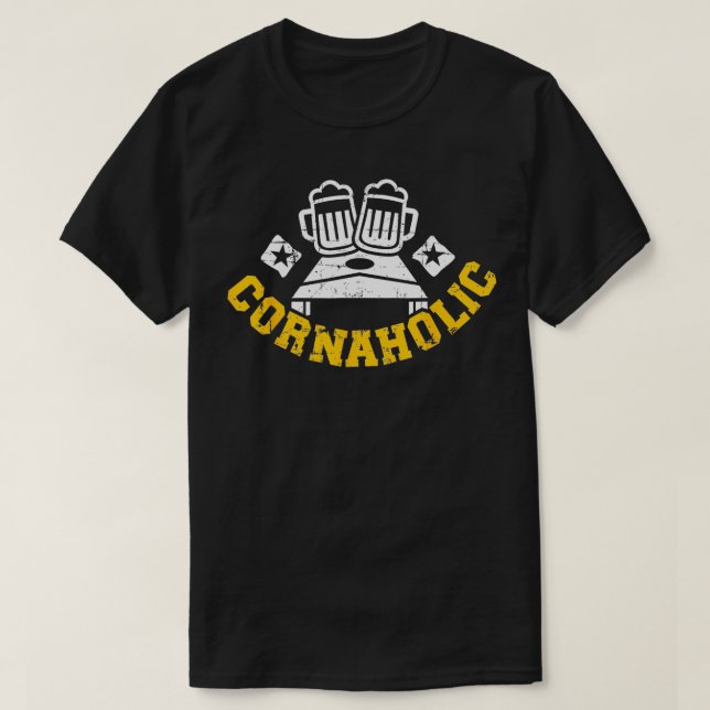 Cornaholic Cornhole  T-Shirt (Design vorne)