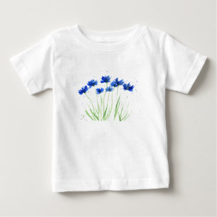 Cornblumen Blaue Blumen Gartenanlagen und Gärten Baby T-shirt