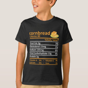 Cornbread Nutrition Food Erntedank Kostüm Chri T-Shirt
