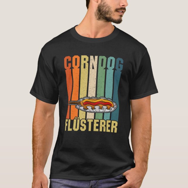 Corndog American Cuisine Takeaway Food Us Fast Foo T-Shirt (Vorderseite)