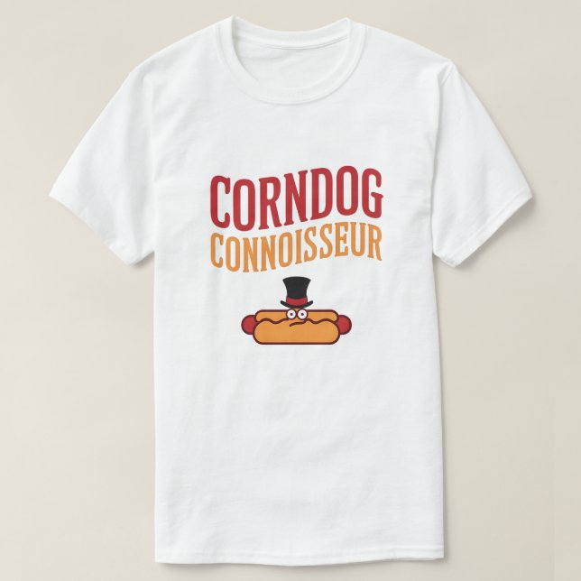 Corndog Connoisseur T-Shirt (Design vorne)