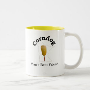 Corndog: Der beste Freund des Mannes (Minnesota) Zweifarbige Tasse