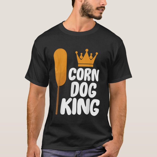 Corndog Kostüm Mais Dog King Geschenk TShirt (Vorderseite)