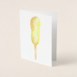 Corndog Senf Staat Fasching Karneval Futter Folienkarte