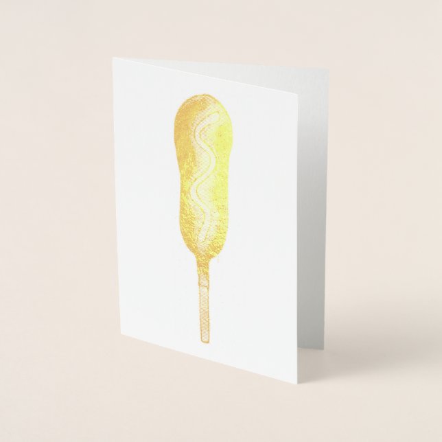 Corndog Senf Staat Fasching Karneval Futter Folienkarte (Vorderseite)