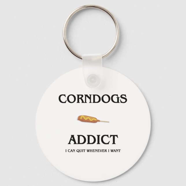 Corndogs Addict Schlüsselanhänger (Vorderseite)