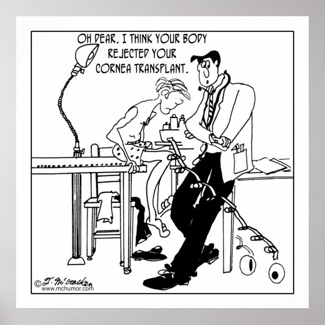 Cornea Transplantatabstoßung Poster (Vorne)