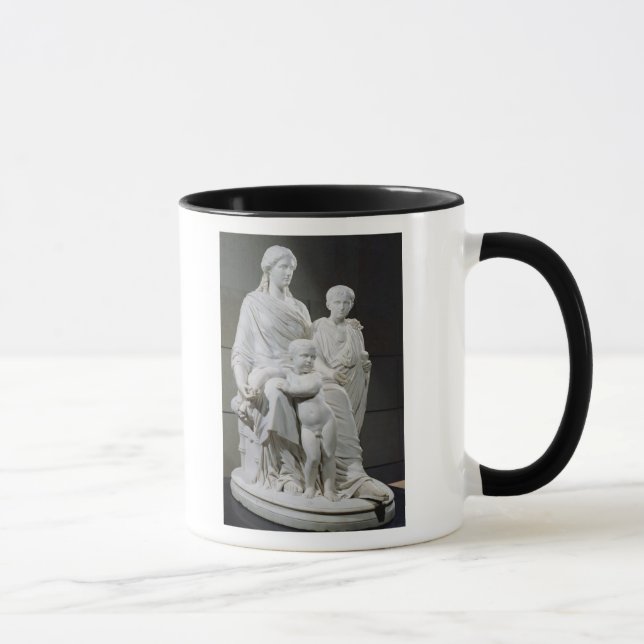 Cornelia, Mutter der zwei Gracchi Brüder Tasse (Rechts)