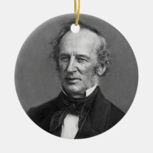 Cornelius Vanderbilt Daguerreotype Portrait Keramik Ornament