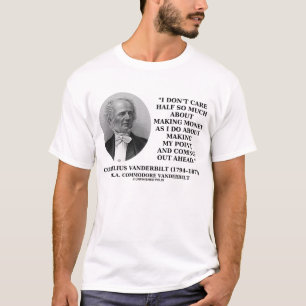 Cornelius Vanderbilt, der Geld meinen Punkt T-Shirt