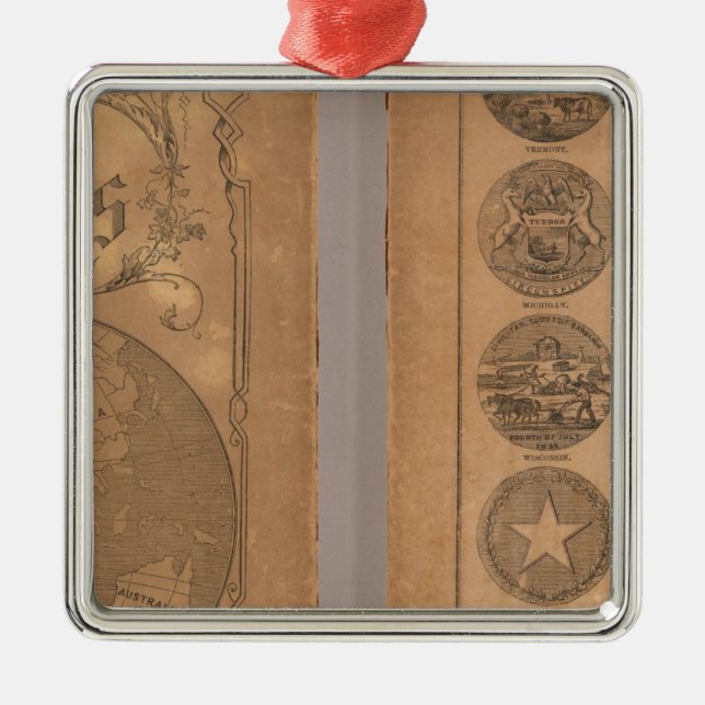 Cornells Begleiteratlas Silbernes Ornament (Vorne)