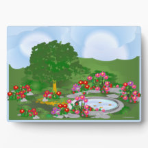 Corner Garden Tabletop Plaque mit Easel
