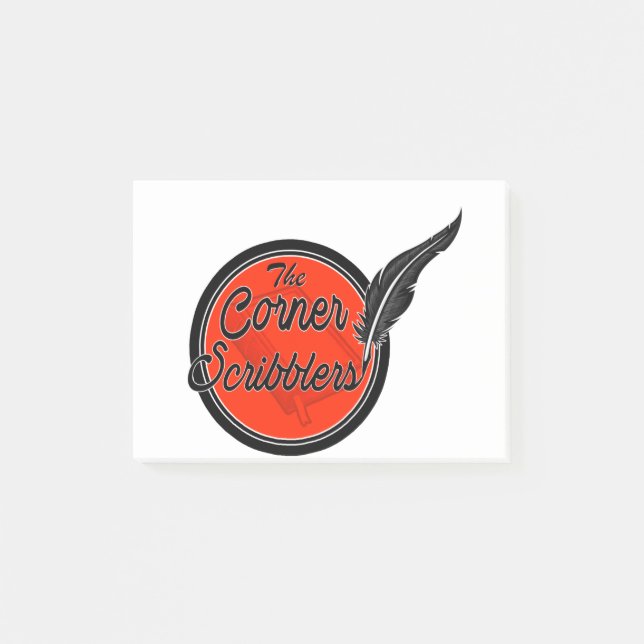 Corner Scribblers Logo Post-it Klebezettel (Vorderseite)