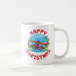 Cornet Christmas Brass Musician Music Teacher Kaffeetasse
