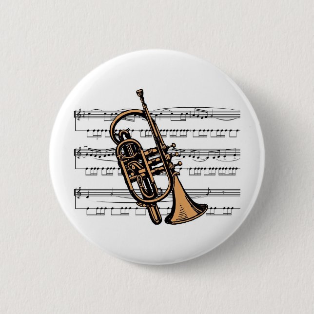 Cornet musical 08 B Button (Vorderseite)