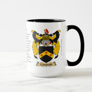 Cornett Familien-Wappen Tasse