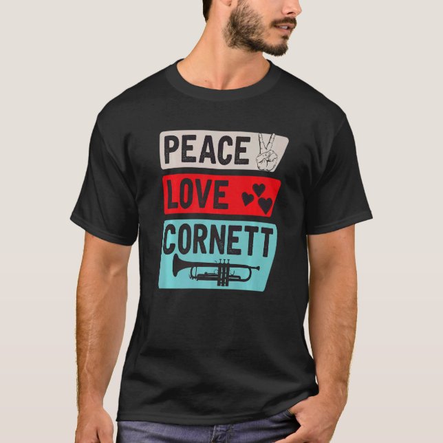 Cornett Musical Instrument Cornett Player Cornett T-Shirt (Vorderseite)