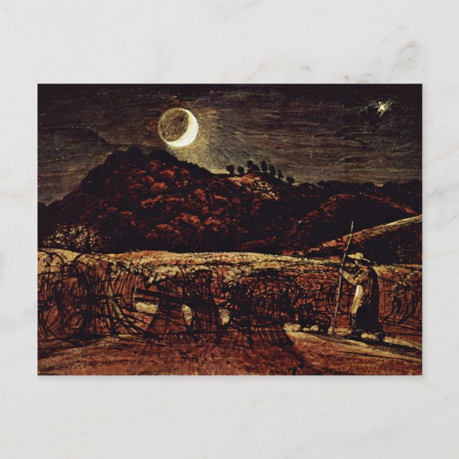 Cornfield im Mondlicht von Palmer Samuel Postkarte (Vorderseite)