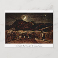 Cornfield im Mondlicht von Samuel Palmer