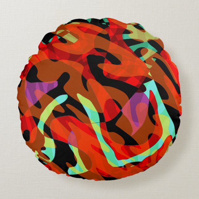 CoRnfliKt Rundes Kissen (Vorderseite)