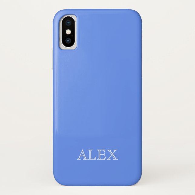 CORNFLOWER BLAUER fester Hintergrund iPhone X Case-Mate iPhone Hülle (Rückseite)