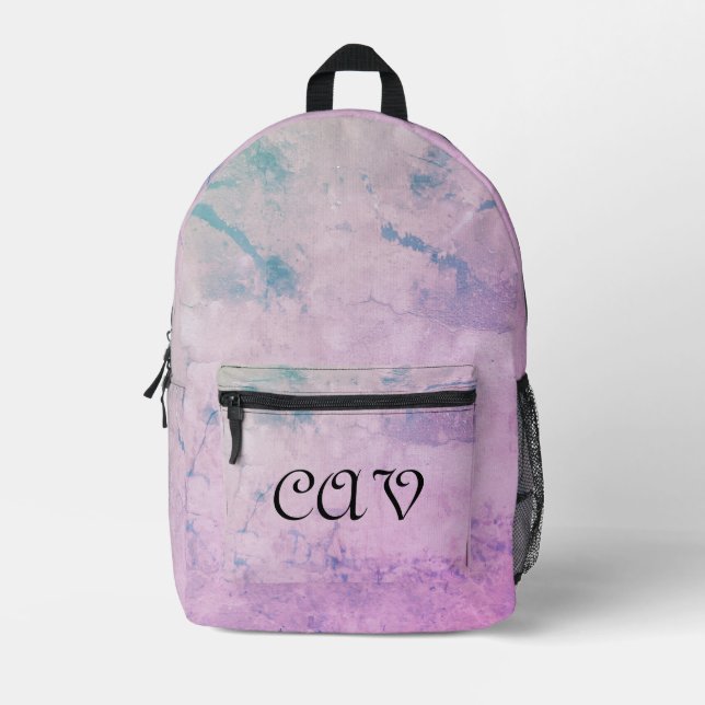 Cornflower Blue Bedruckter Rucksack (Vorderseite)