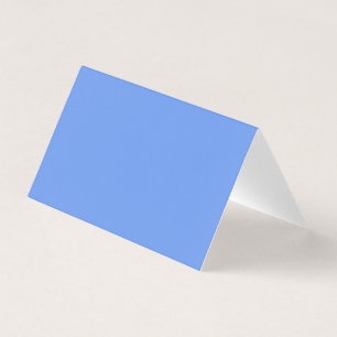 Cornflower Blue Falted Business Card Visitenkarten